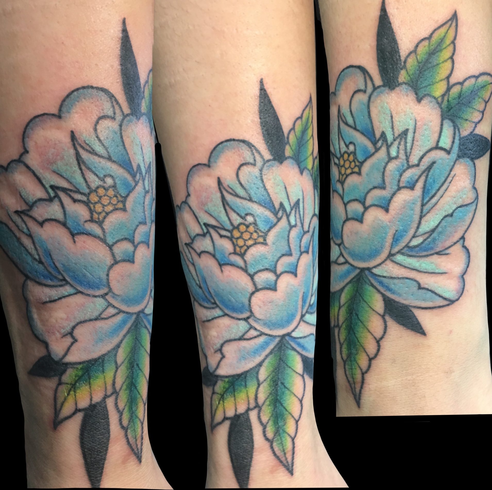 Blue Flower – PINSTRUCK TATTOOS